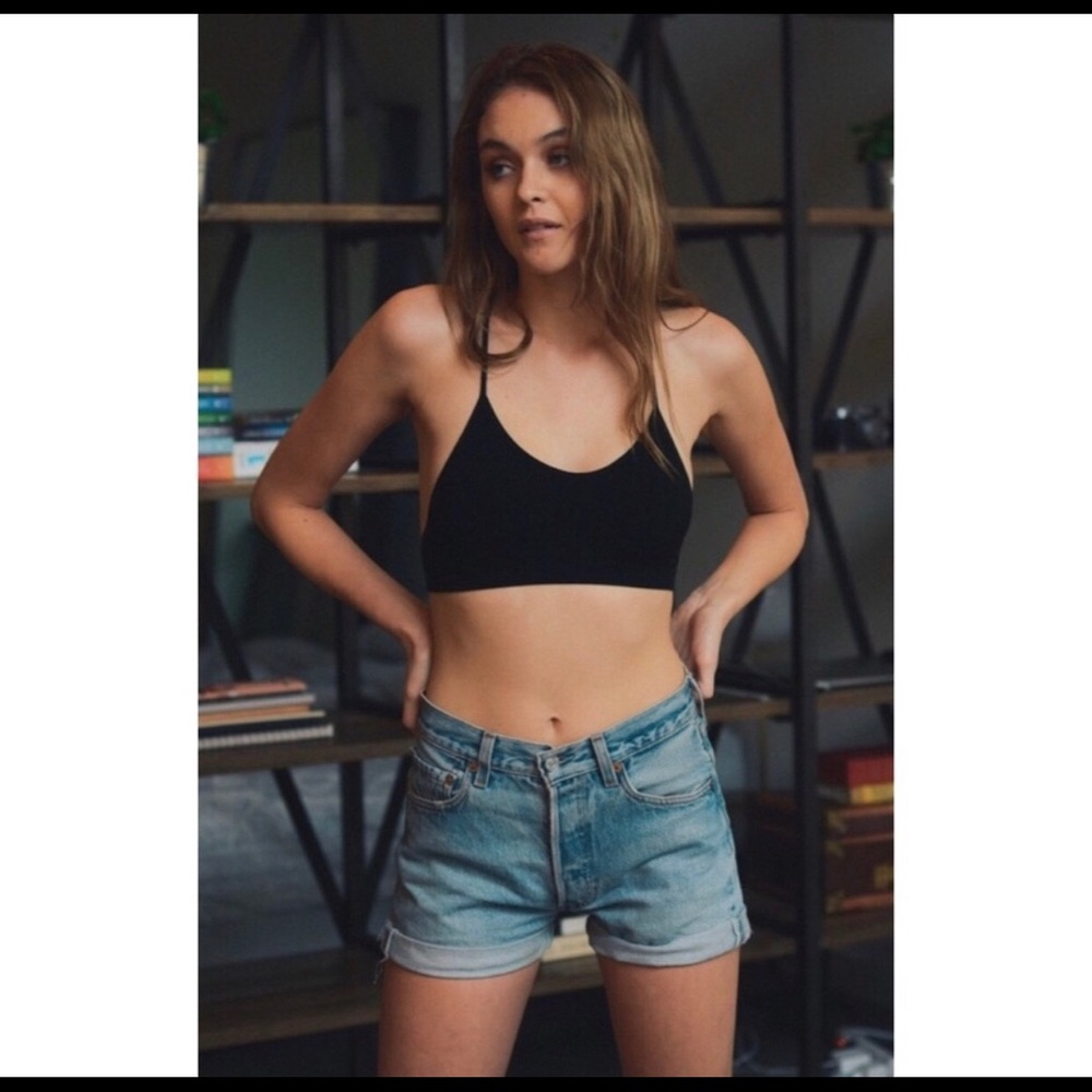 Black boho Razorback bralette - Picture 4 of 5